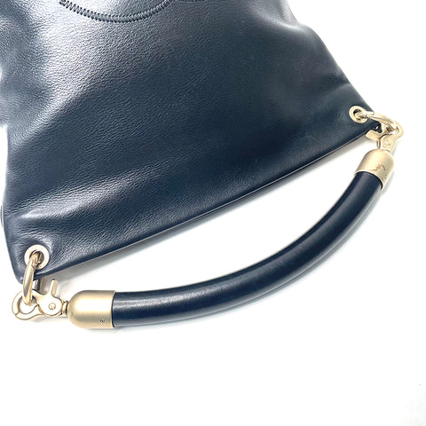 Chanel Bucket 2003 Handtasche Leder Schwarz WS1755