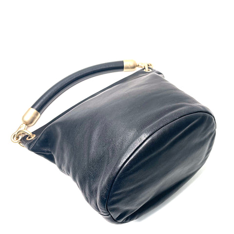 Chanel Bucket 2003 Handtasche Leder Schwarz WS1755