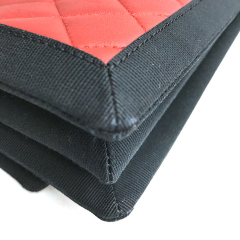 Chanel Coco Mark Matelasse 2015-2016 Umhängetaschen Lambskin rot x Schwarz WS1808