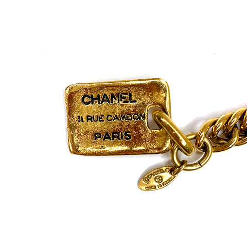 シャネル CHANEL メダリオン チェーン ベルト ゴールド WS1850