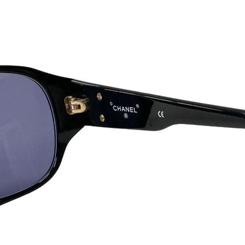 Chanel Coco Mark Matelasse Sunglasses Black WS1877
