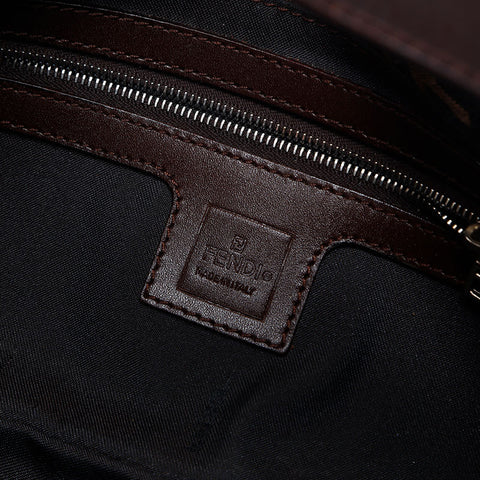 FENDI Mamma bucket Zucca Shoulder Bag Brown WS20001