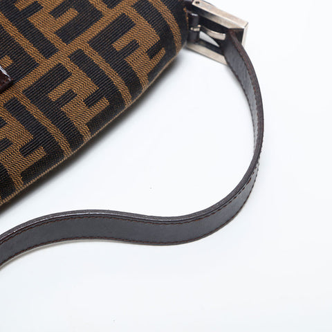 FENDI Mamma bucket Zucca Shoulder Bag Brown WS20001