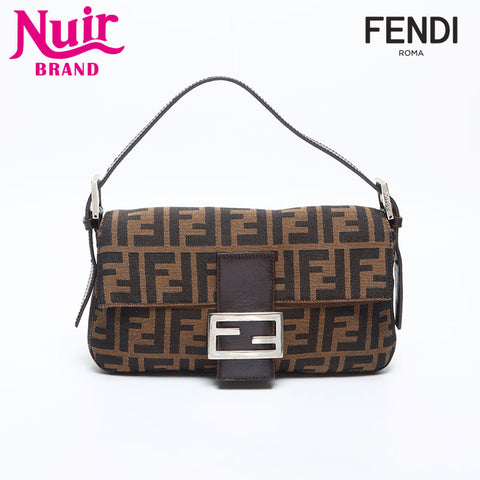 FENDI Mamma bucket Zucca Shoulder Bag Brown WS20001