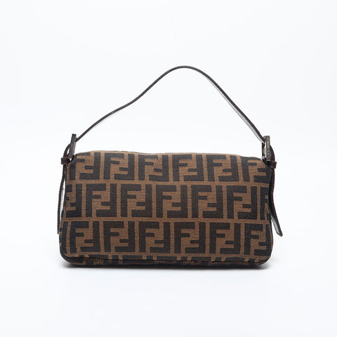 FENDI Mamma bucket Zucca Shoulder Bag Brown WS20001