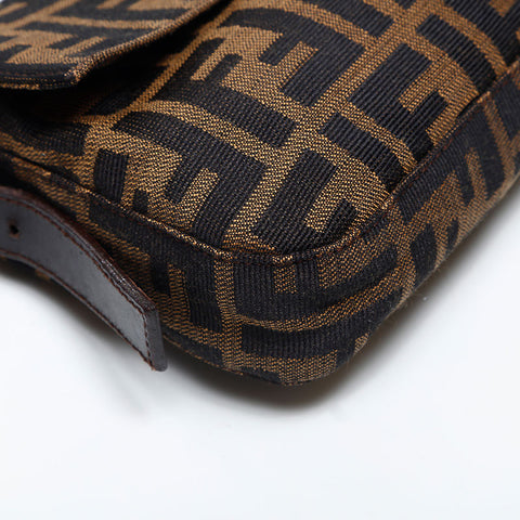 FENDI Mamma bucket Zucca Shoulder Bag Brown WS20001