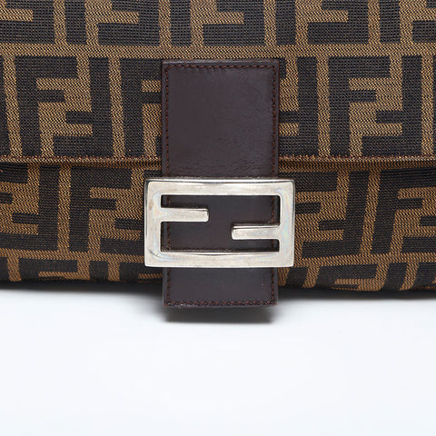 FENDI Mamma bucket Zucca Shoulder Bag Brown WS20001