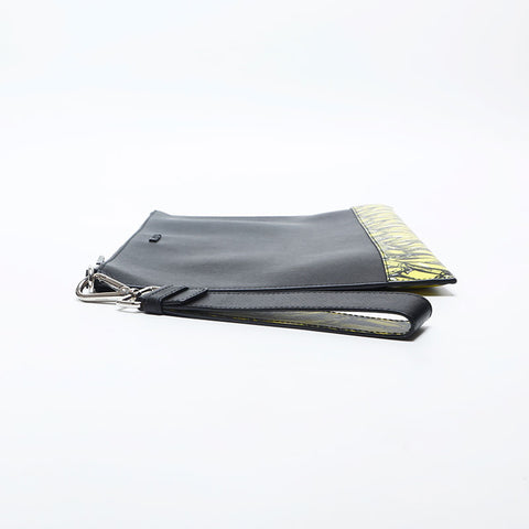 PRADA Saffiano Active Botanical Clutch bag black WS20003