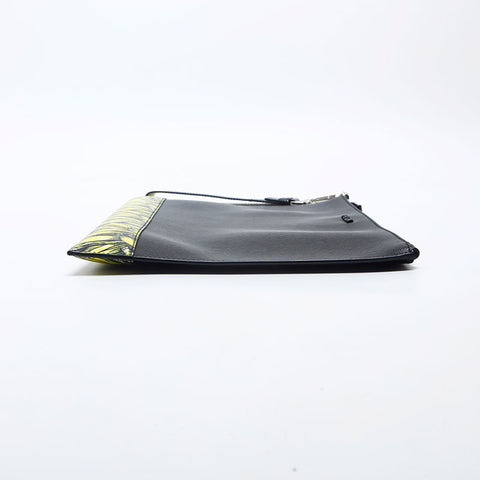 PRADA Saffiano Active Botanical Clutch bag black WS20003