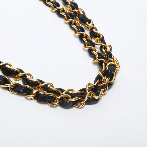 極美品 シャネル CHANEL 3番台 1994-1999 キャビアスキン フラップ 30cm デカマトラッセ ショルダーバッグ  ブラック WS20009