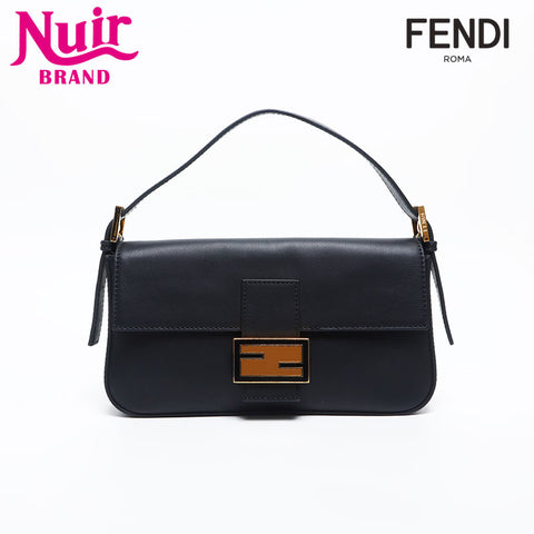 FENDI Leather mamma bucket Shoulder Bag black WS20010