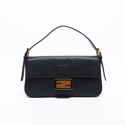 FENDI Leather mamma bucket Shoulder Bag black WS20010