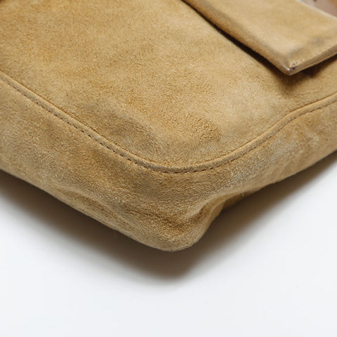 FENDI Suede manma bucket Shoulder Bag yellow WS20016