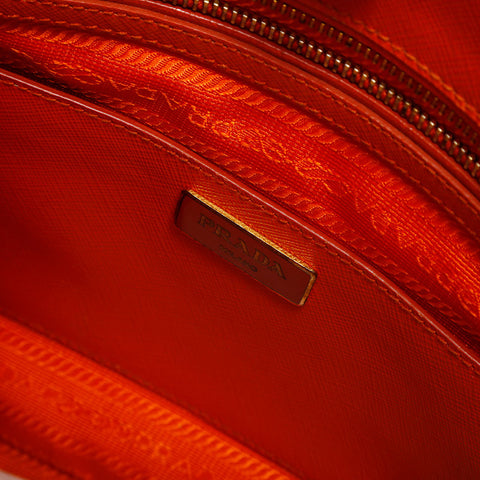 PRADA Saffiano 2way Handbag Orange WS20020
