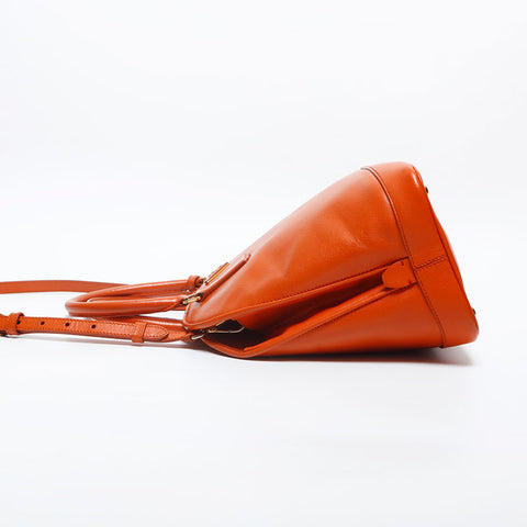 PRADA Saffiano 2way Handbag Orange WS20020