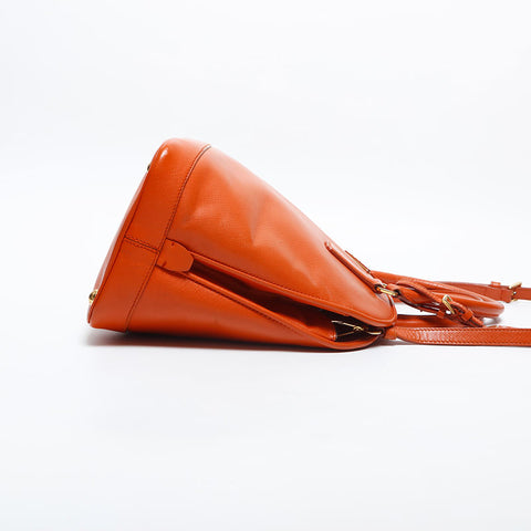 PRADA Saffiano 2way Handbag Orange WS20020