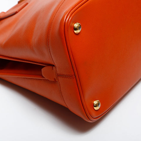 PRADA Saffiano 2way Handbag Orange WS20020