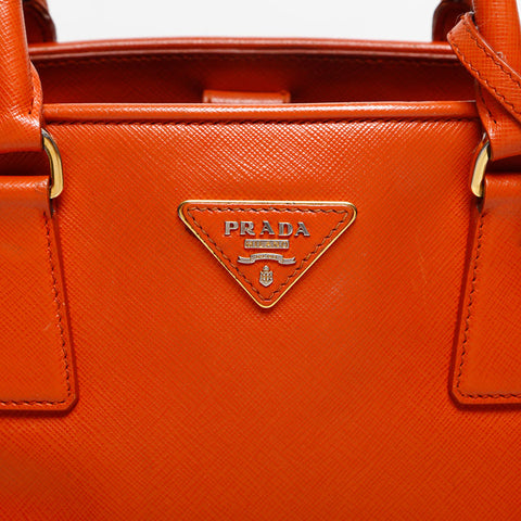 PRADA Saffiano 2way Handbag Orange WS20020