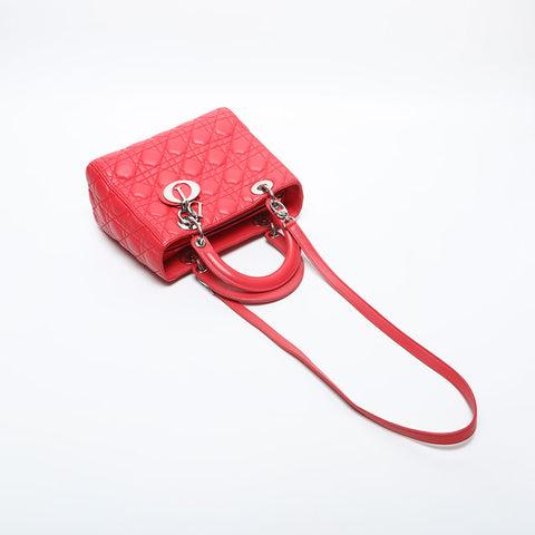 Christian Dior Lady Dior Medium 2way Handbag pink WS20021