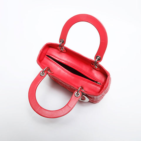 Christian Dior Lady Dior Medium 2way Handbag pink WS20021
