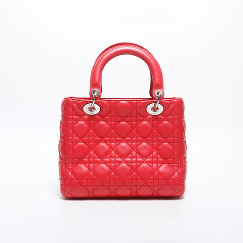 Christian Dior Lady Dior Medium 2way Handbag pink WS20021