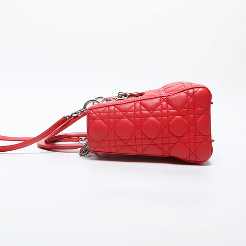 Christian Dior Lady Dior Medium 2way Handbag pink WS20021