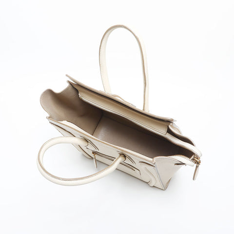 CELINE Luggage Leather Handbag white WS20023