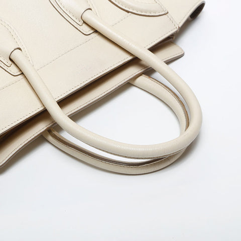 CELINE Luggage Leather Handbag white WS20023