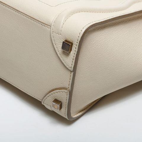 CELINE Luggage Leather Handbag white WS20023