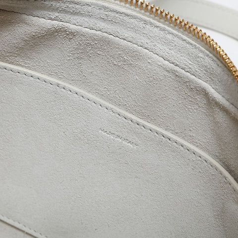 CELINE Leather Triomphe Shoulder Bag white WS20024