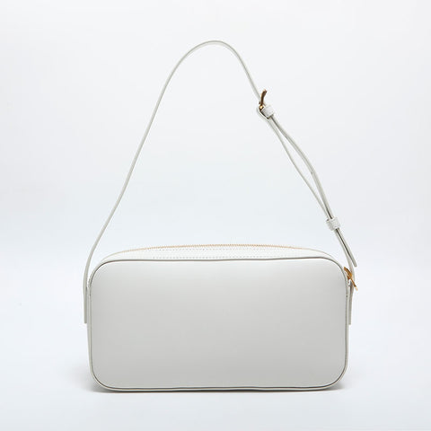 極美品 セリーヌ CELINE レザー トリオンフ ショルダーバッグ ホワイト WS20024