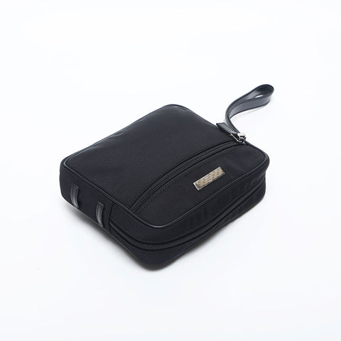 極美品 グッチ GUCCI ナイロン ポーチ ハンドバッグ ブラック WS20026