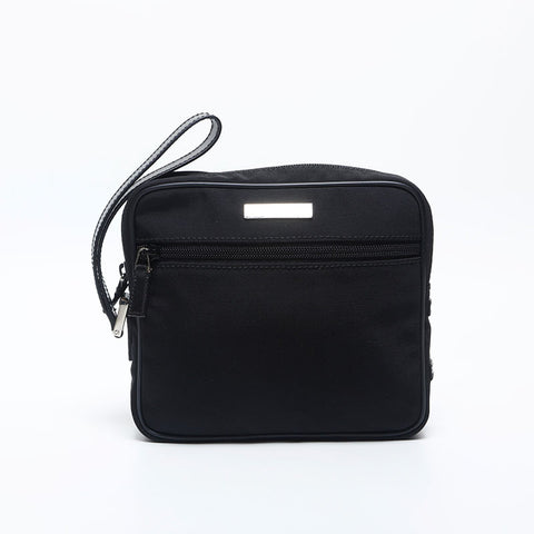 GUCCI Nylon pouch Handbag black WS20026