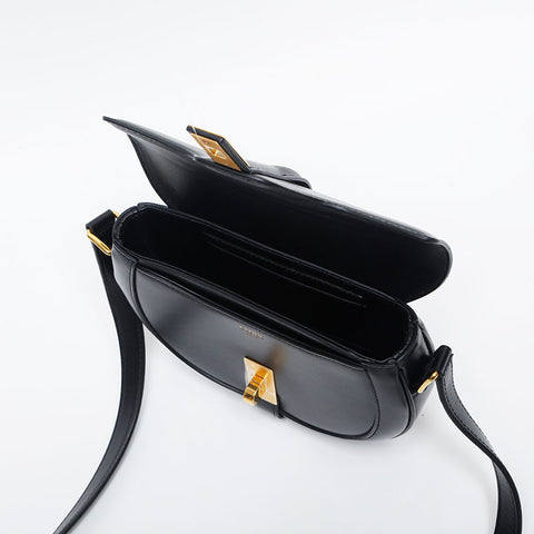 セリーヌ CELINE スモールブザス レザー セーズ16 ショルダーバッグ ブラック WS20030