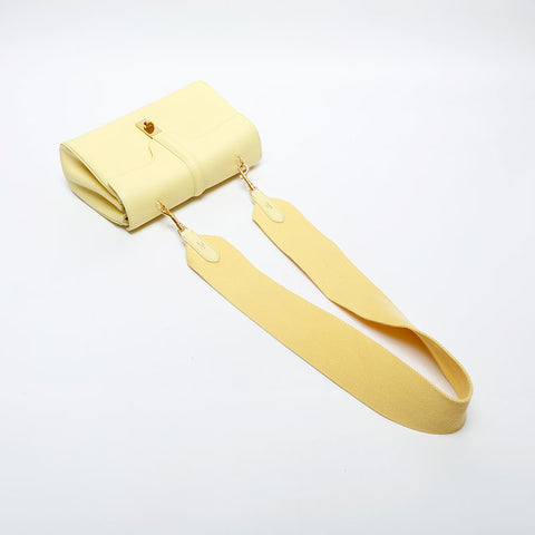 CELINE Teen Soft 16 Leather Shoulder Bag yellow WS20034