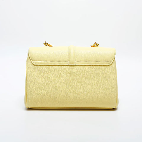 CELINE Teen Soft 16 Leather Shoulder Bag yellow WS20034