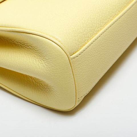 CELINE Teen Soft 16 Leather Shoulder Bag yellow WS20034