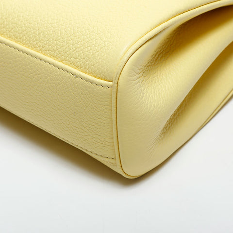 CELINE Teen Soft 16 Leather Shoulder Bag yellow WS20034