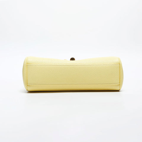 CELINE Teen Soft 16 Leather Shoulder Bag yellow WS20034