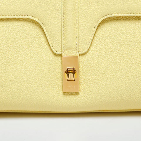 CELINE Teen Soft 16 Leather Shoulder Bag yellow WS20034