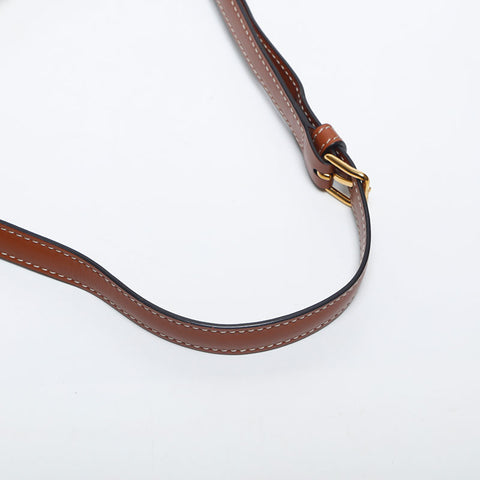 CELINE Claude Macadam Shoulder Bag white WS20038