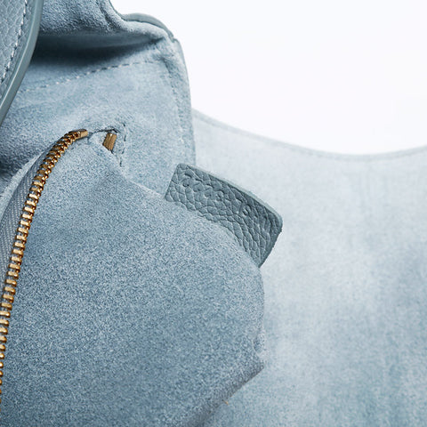 CELINE Teen Soft 16 Leather Shoulder Bag blue WS20039