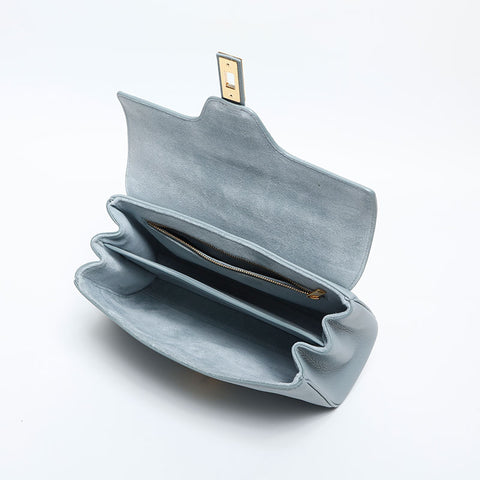 CELINE Teen Soft 16 Leather Shoulder Bag blue WS20039