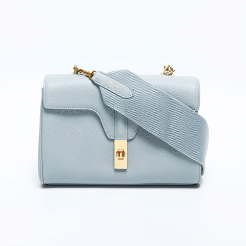 CELINE Teen Soft 16 Leather Shoulder Bag blue WS20039