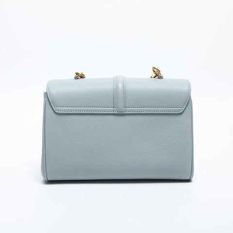 CELINE Teen Soft 16 Leather Shoulder Bag blue WS20039