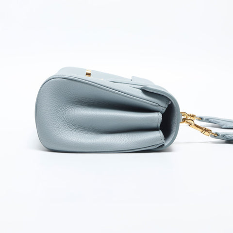 CELINE Teen Soft 16 Leather Shoulder Bag blue WS20039
