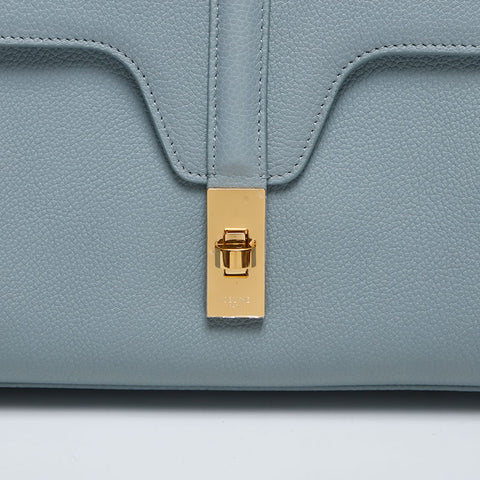 CELINE Teen Soft 16 Leather Shoulder Bag blue WS20039