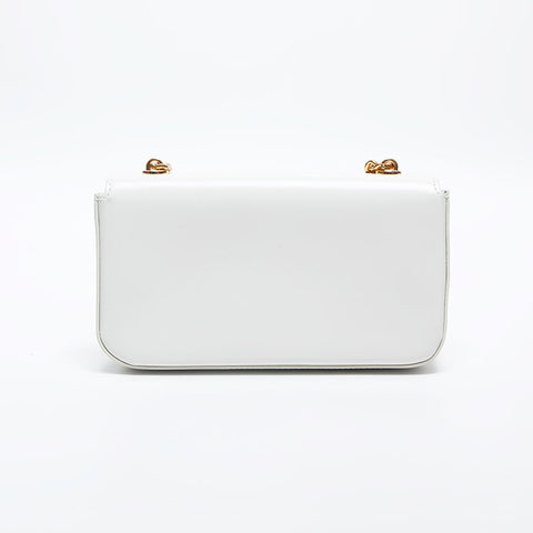 CELINE Leather Triomphe Shoulder Bag white WS20040