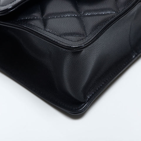 CHANEL IC Plate 6.7" Mini Flap Bag Shoulder Bag black WS20042