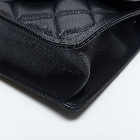 CHANEL IC Plate 6.7" Mini Flap Bag Shoulder Bag black WS20042